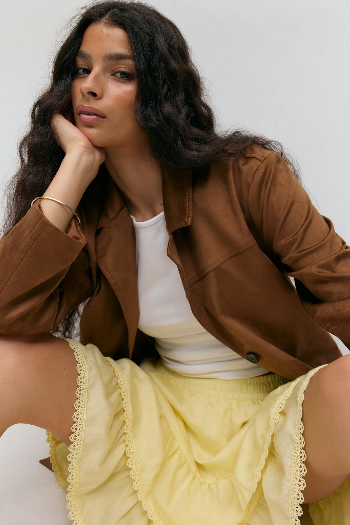 Boho mini skirt