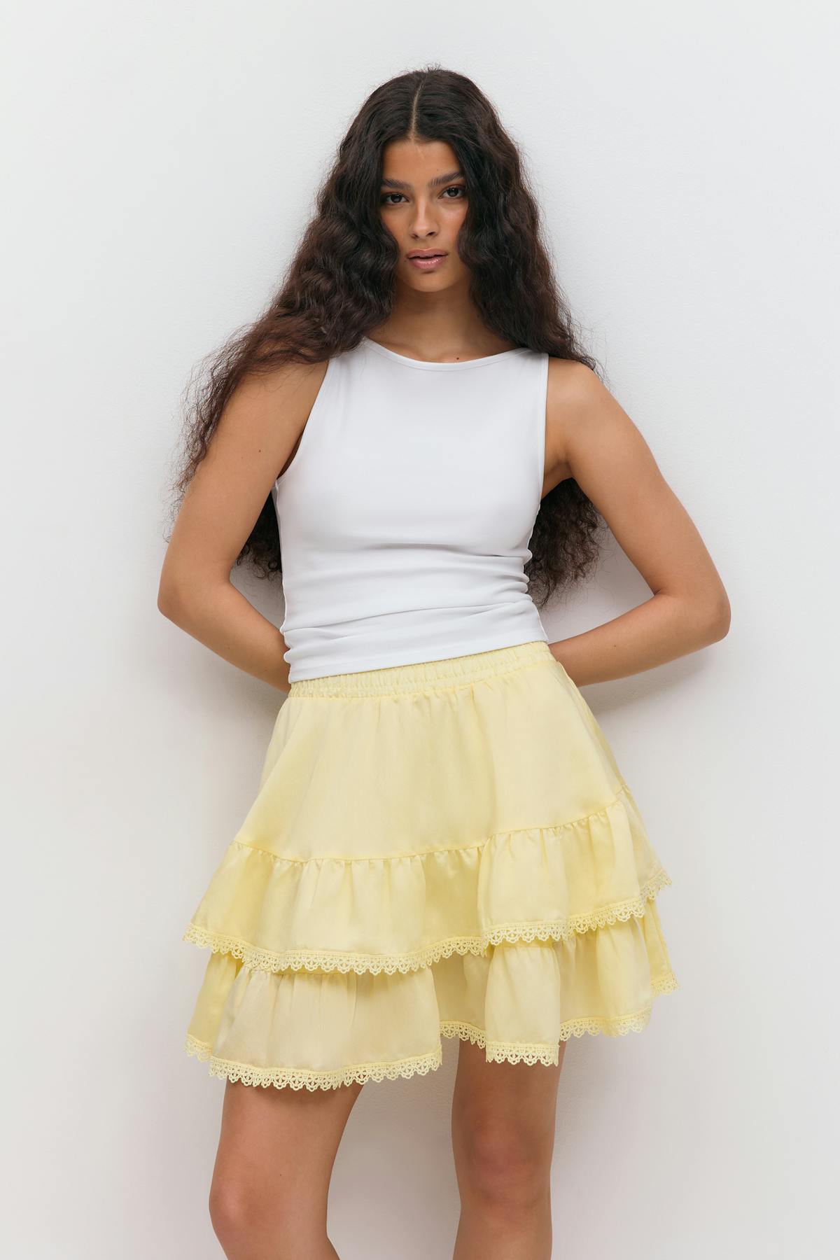 Boho mini skirt