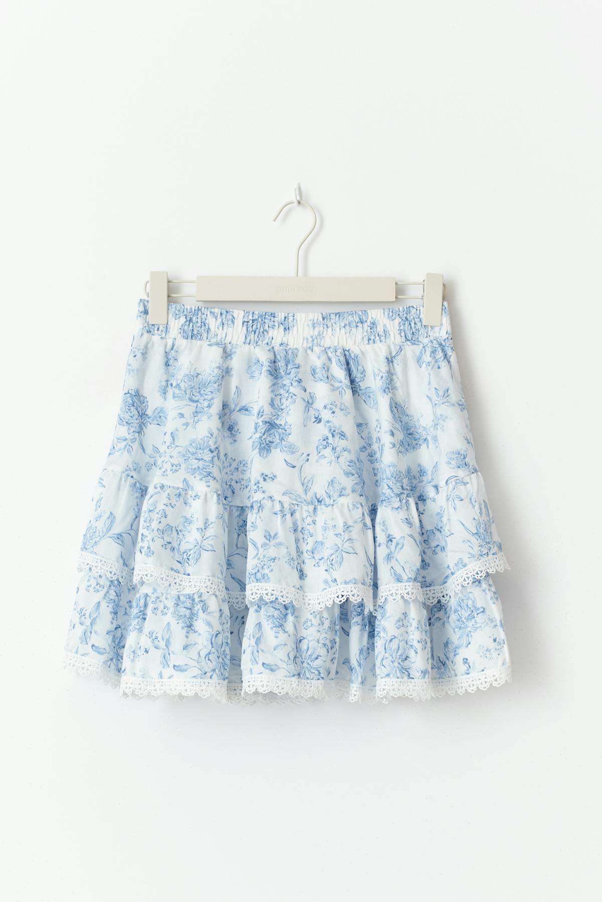 Boho mini skirt