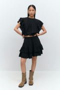 Boho mini skirt