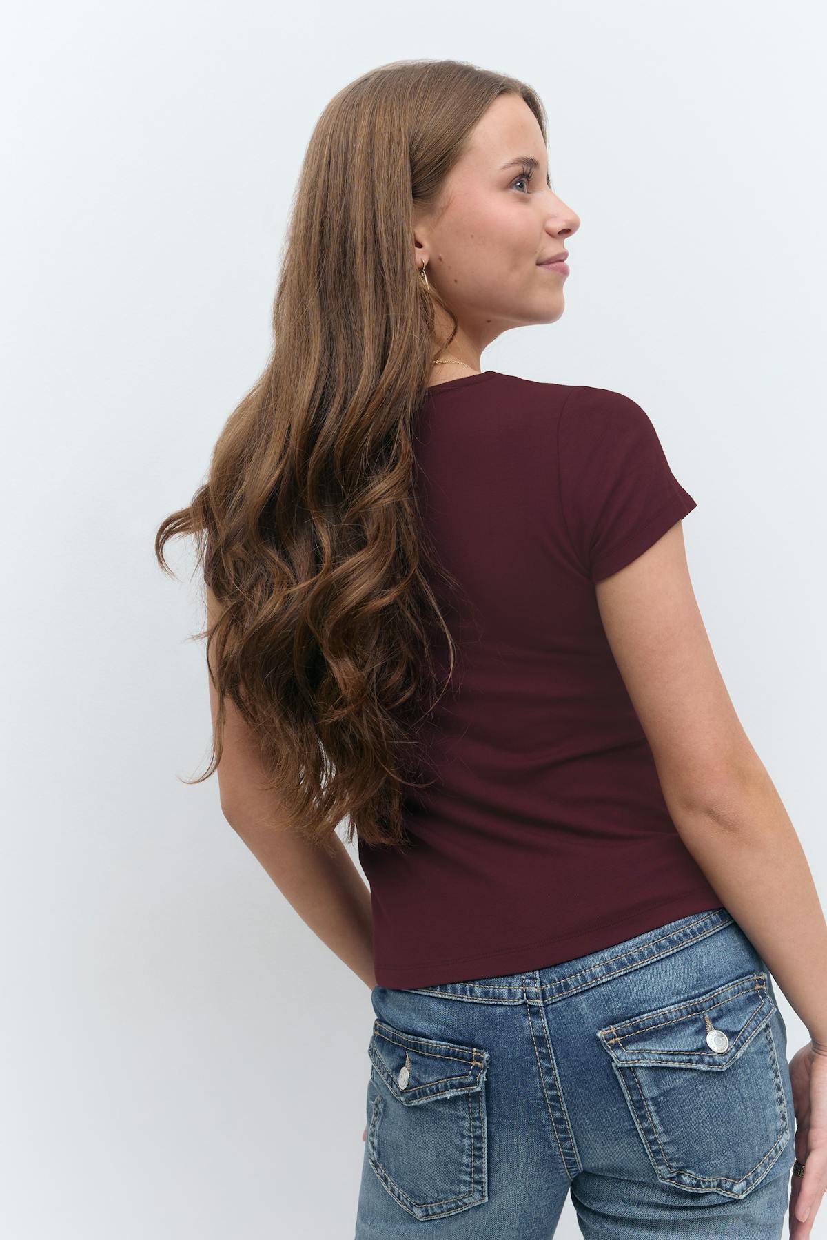 Y scandi short sleeve top