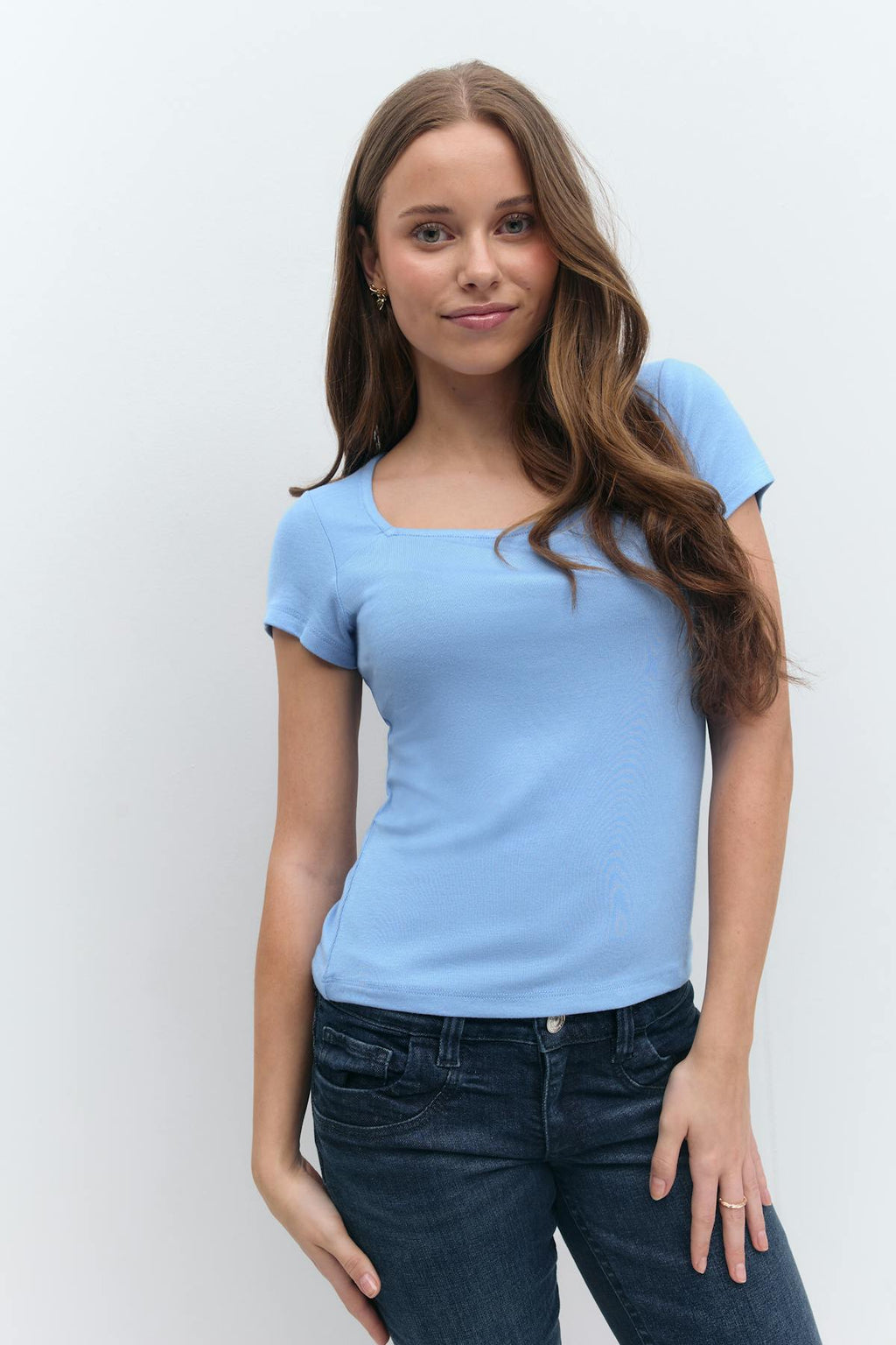 Y scandi short sleeve top