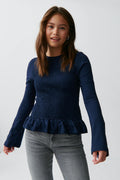 Y smock long sleeve top