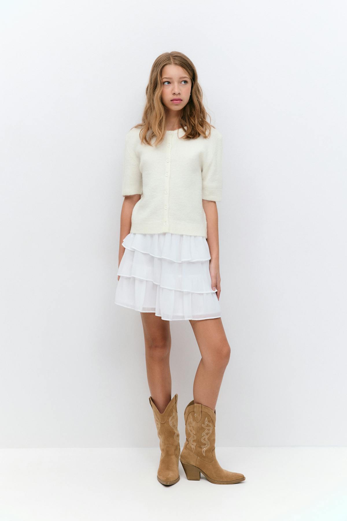 Y knitted cardigan