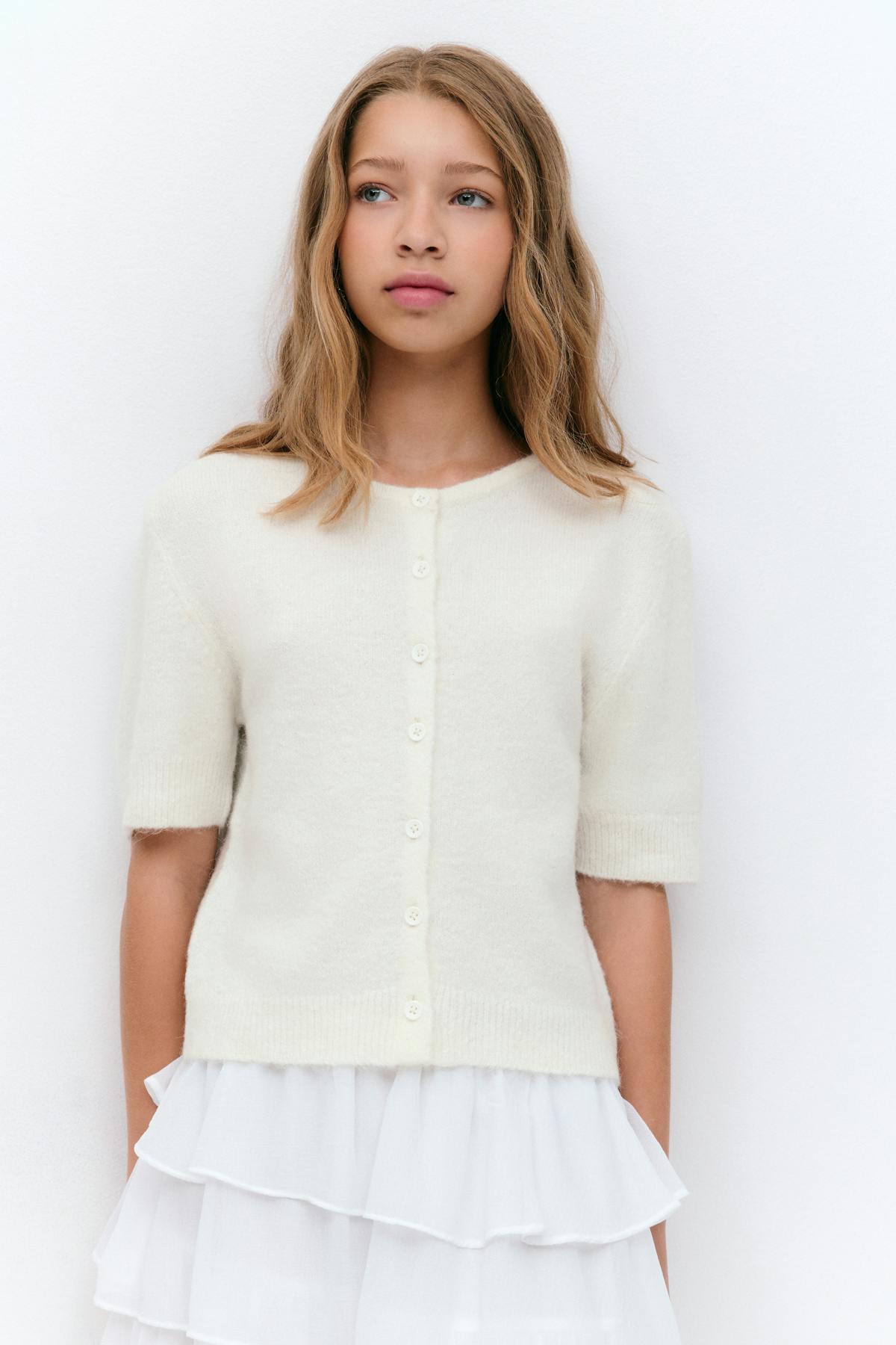 Y knitted cardigan