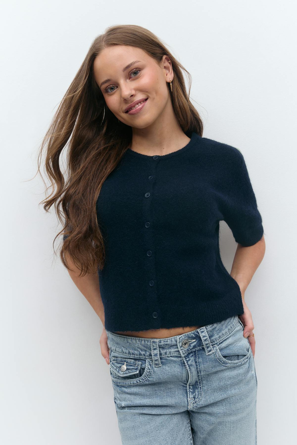Y knitted cardigan