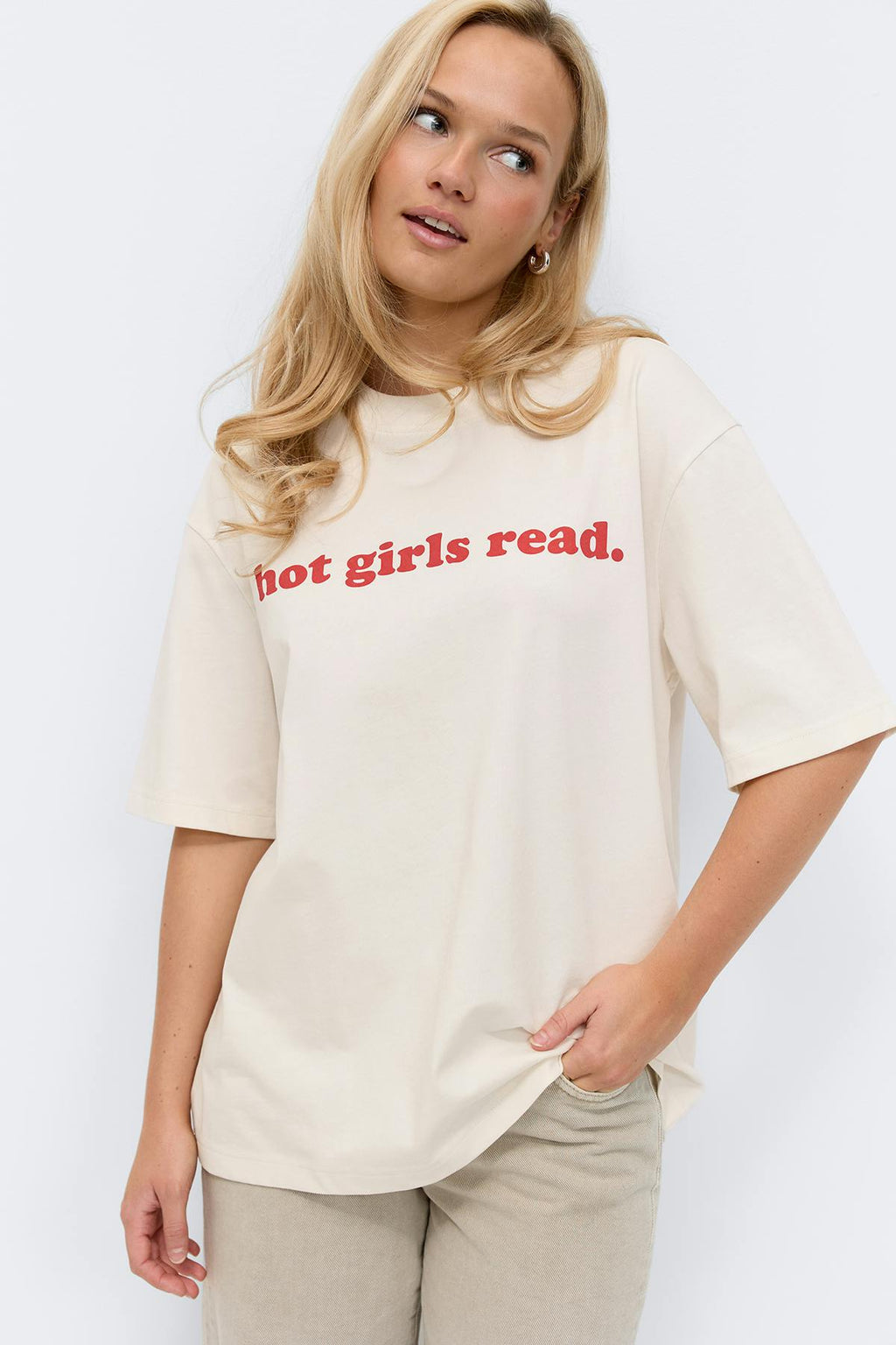 Printed oversized tee
