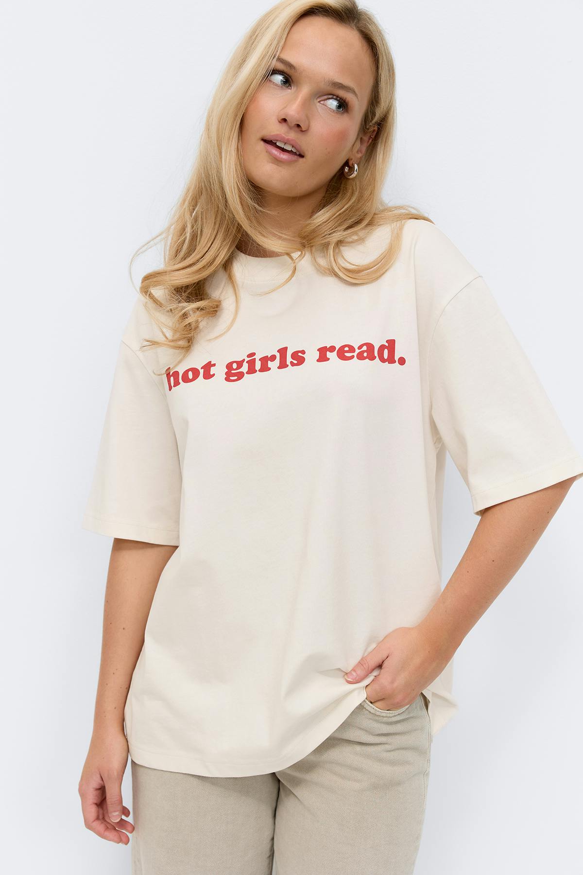 Printed oversized tee
