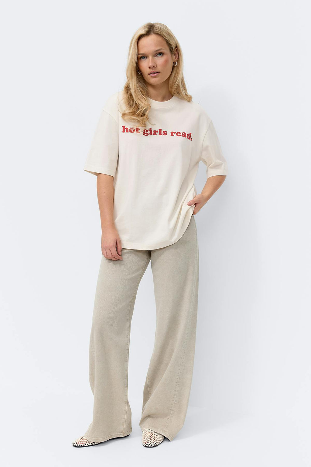 Printed oversized tee