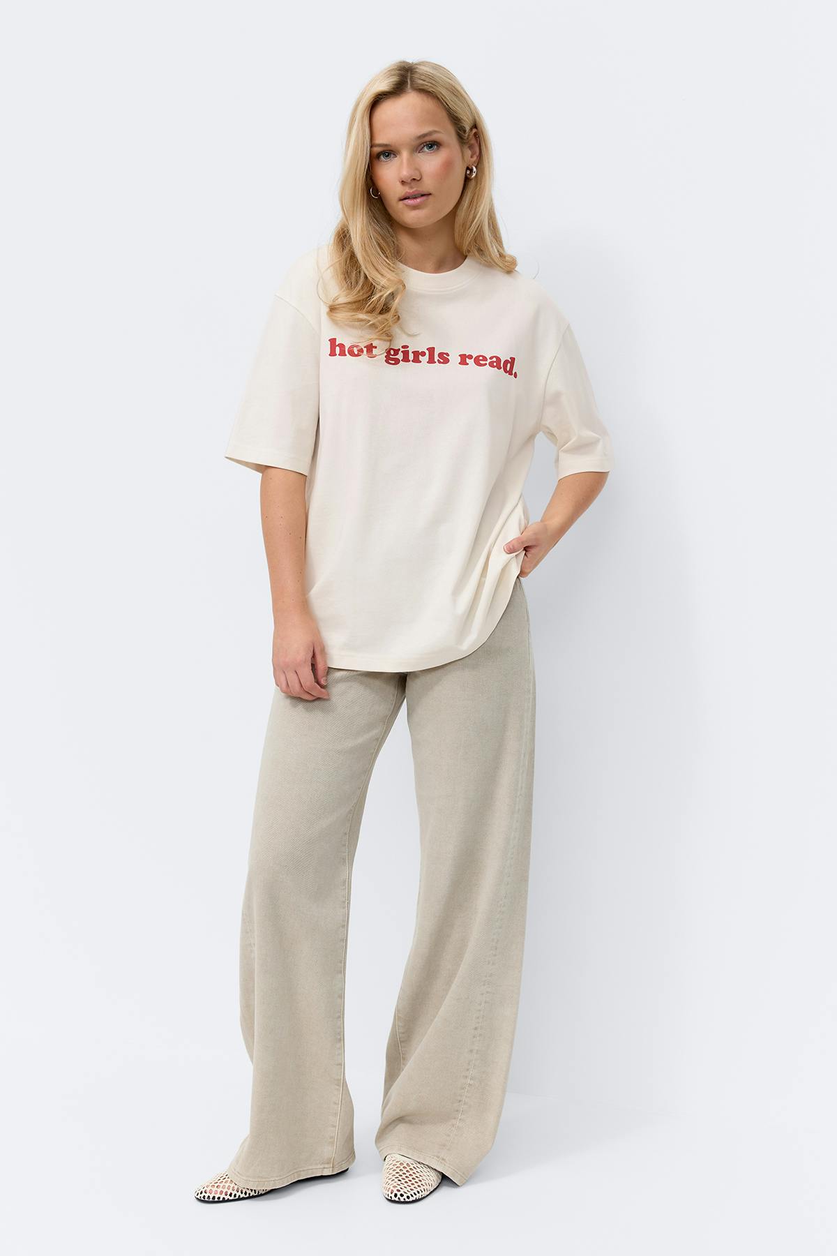Printed oversized tee