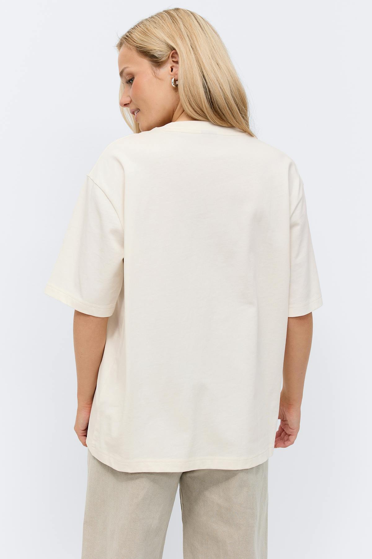 Printed oversized tee