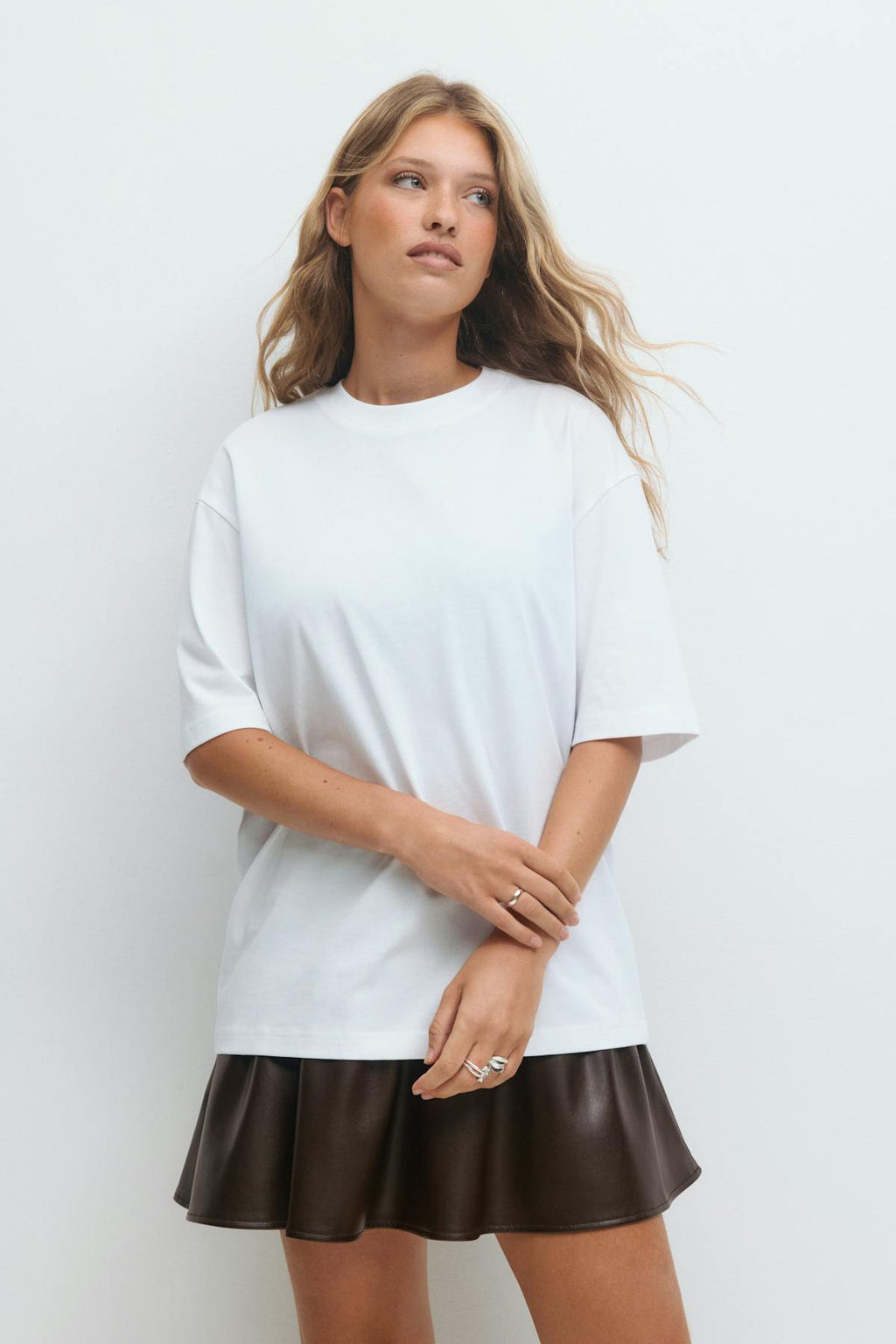 Printed oversized tee