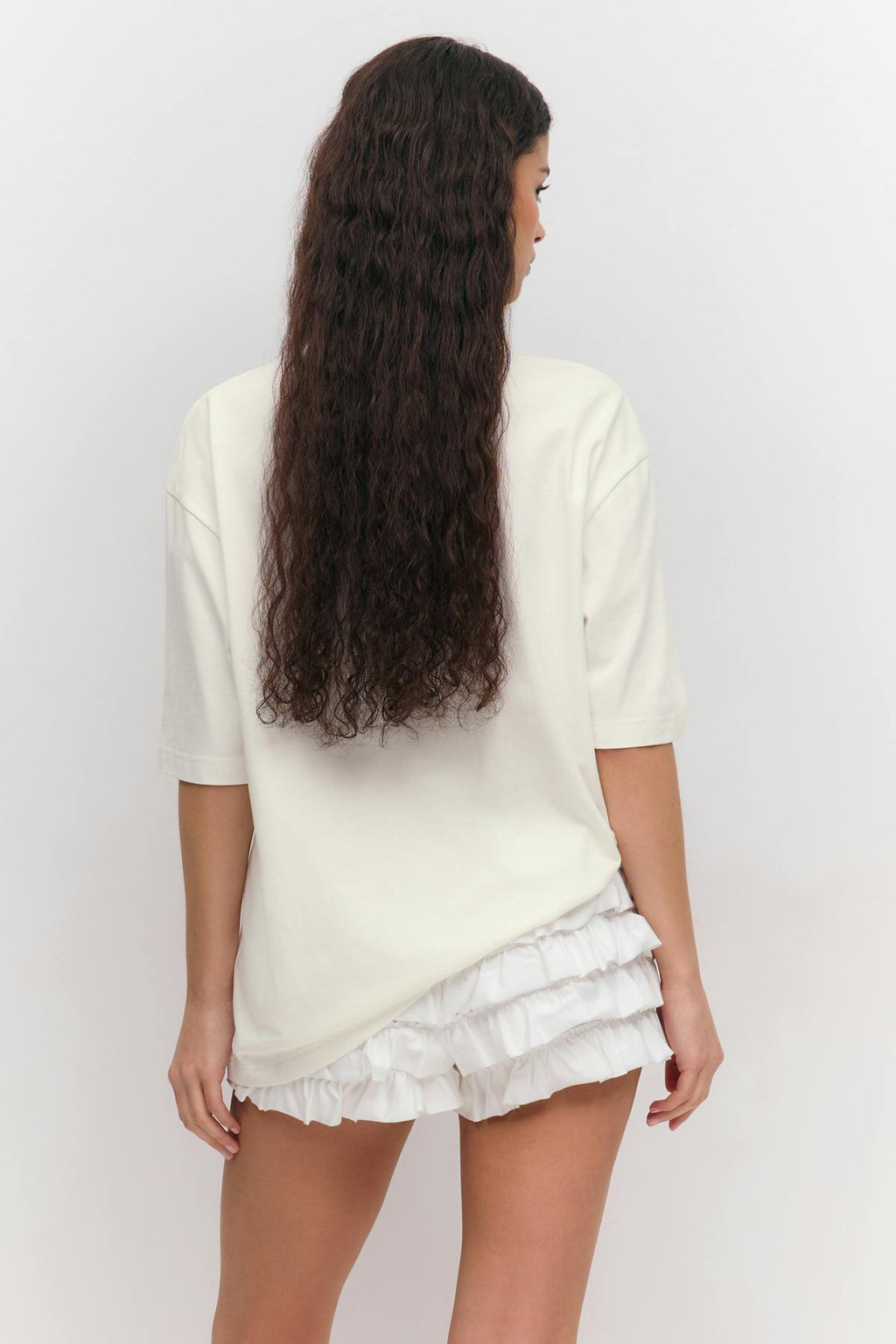 Printed oversized tee