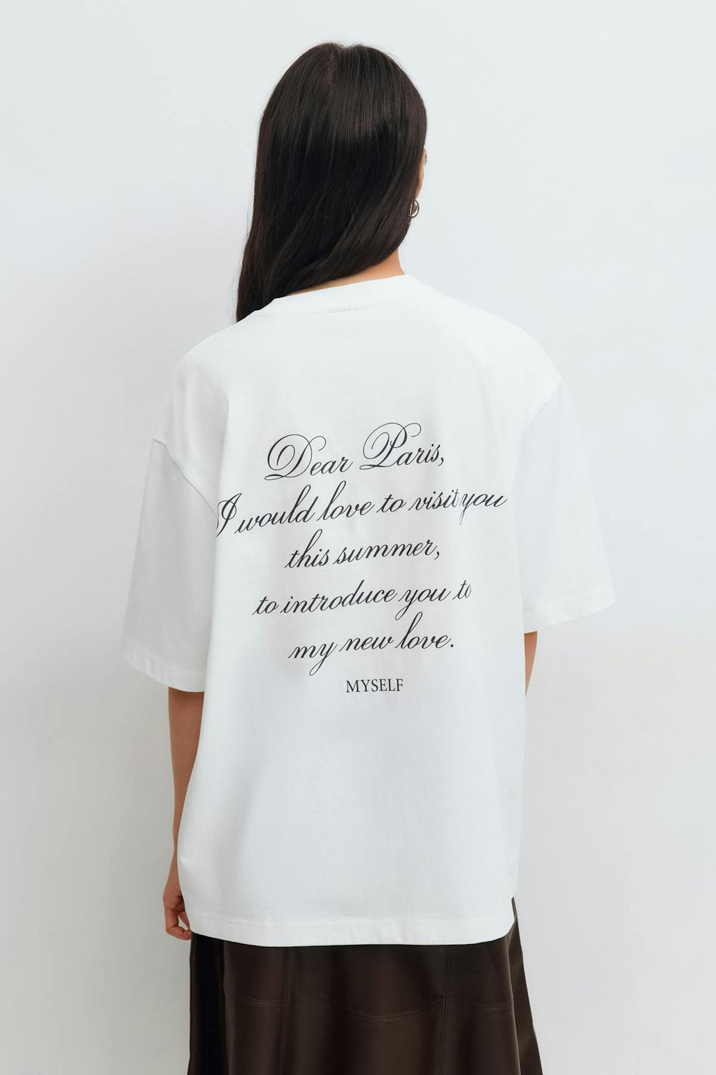 Printed oversized tee