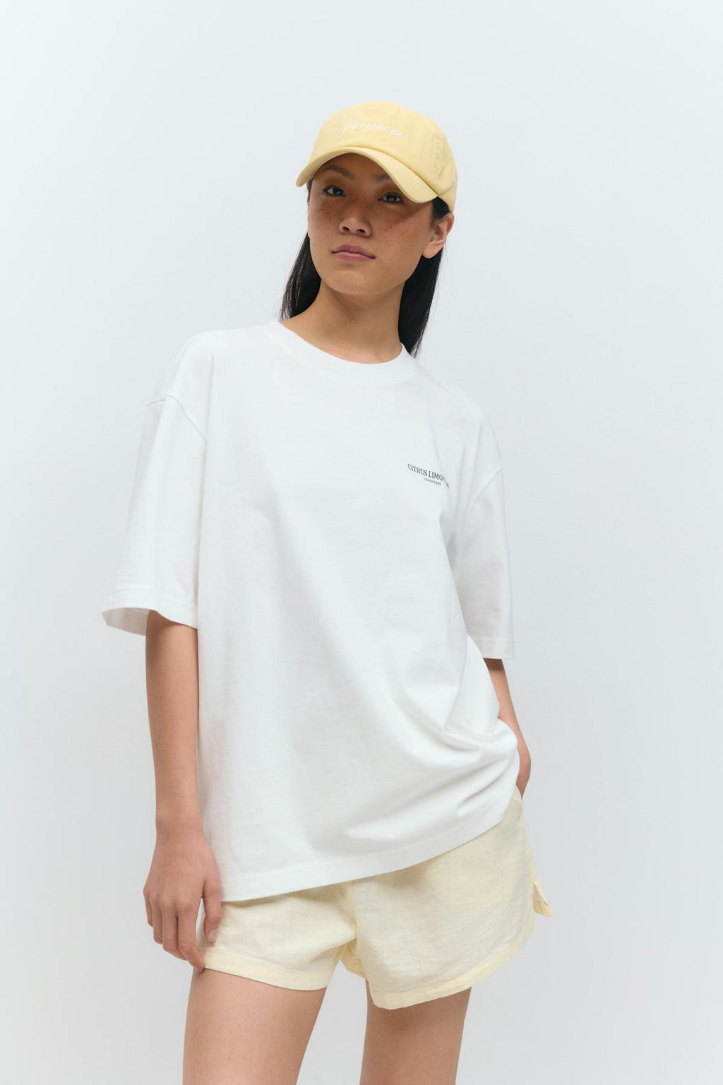 Printed oversized tee