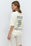 Printed oversized tee