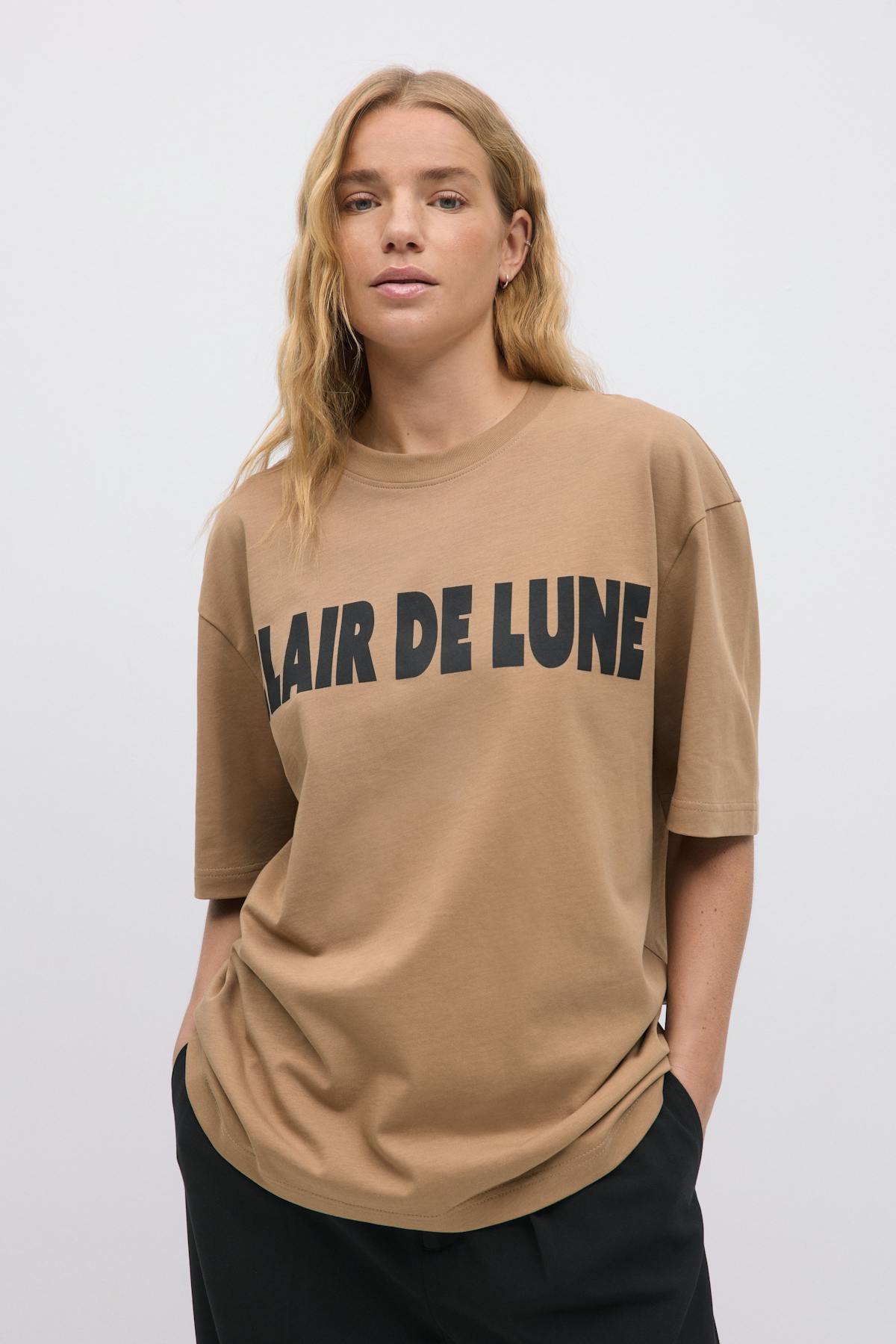 Printed oversized tee