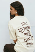 Printed oversized tee