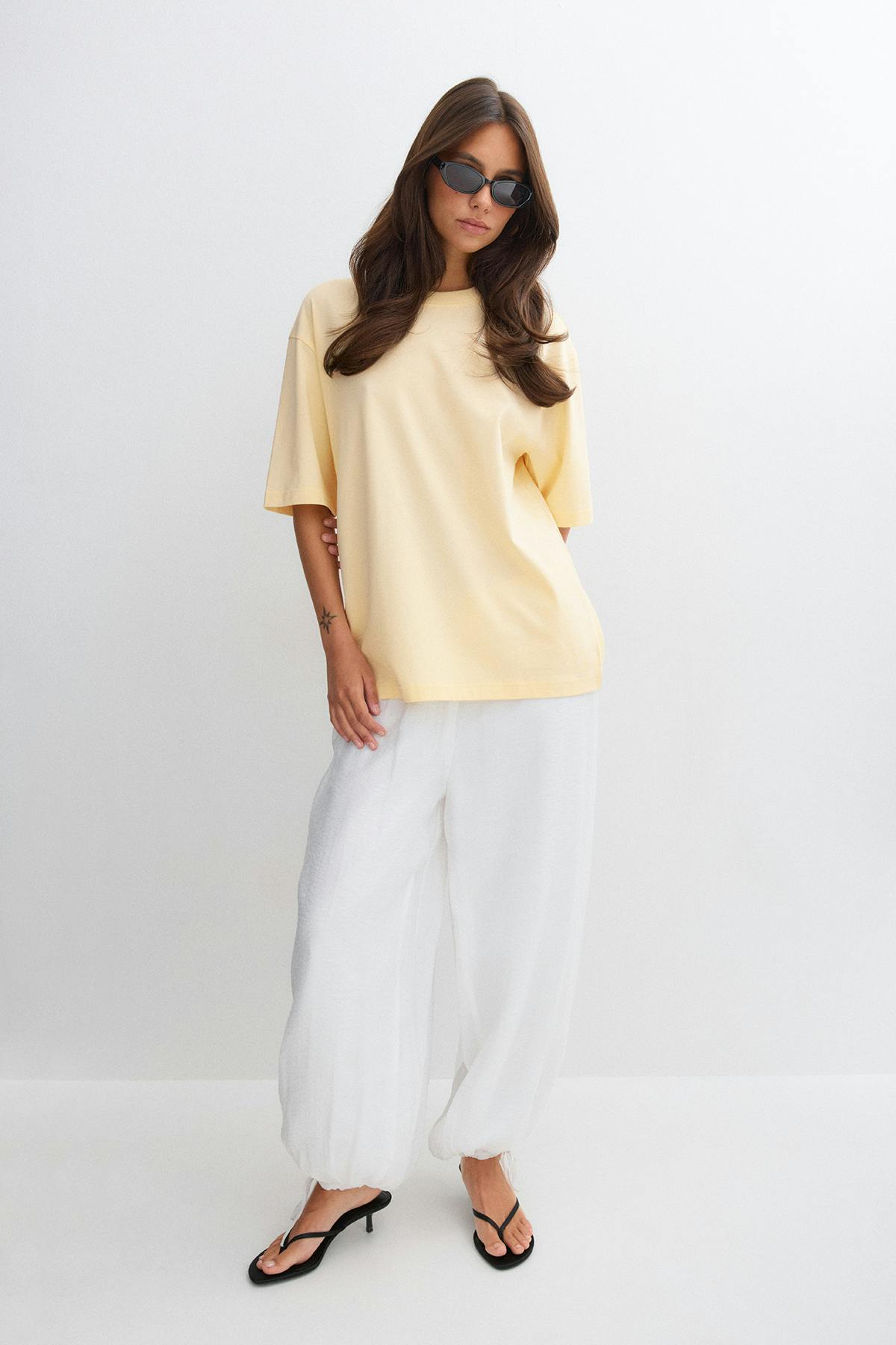 Printed oversized tee