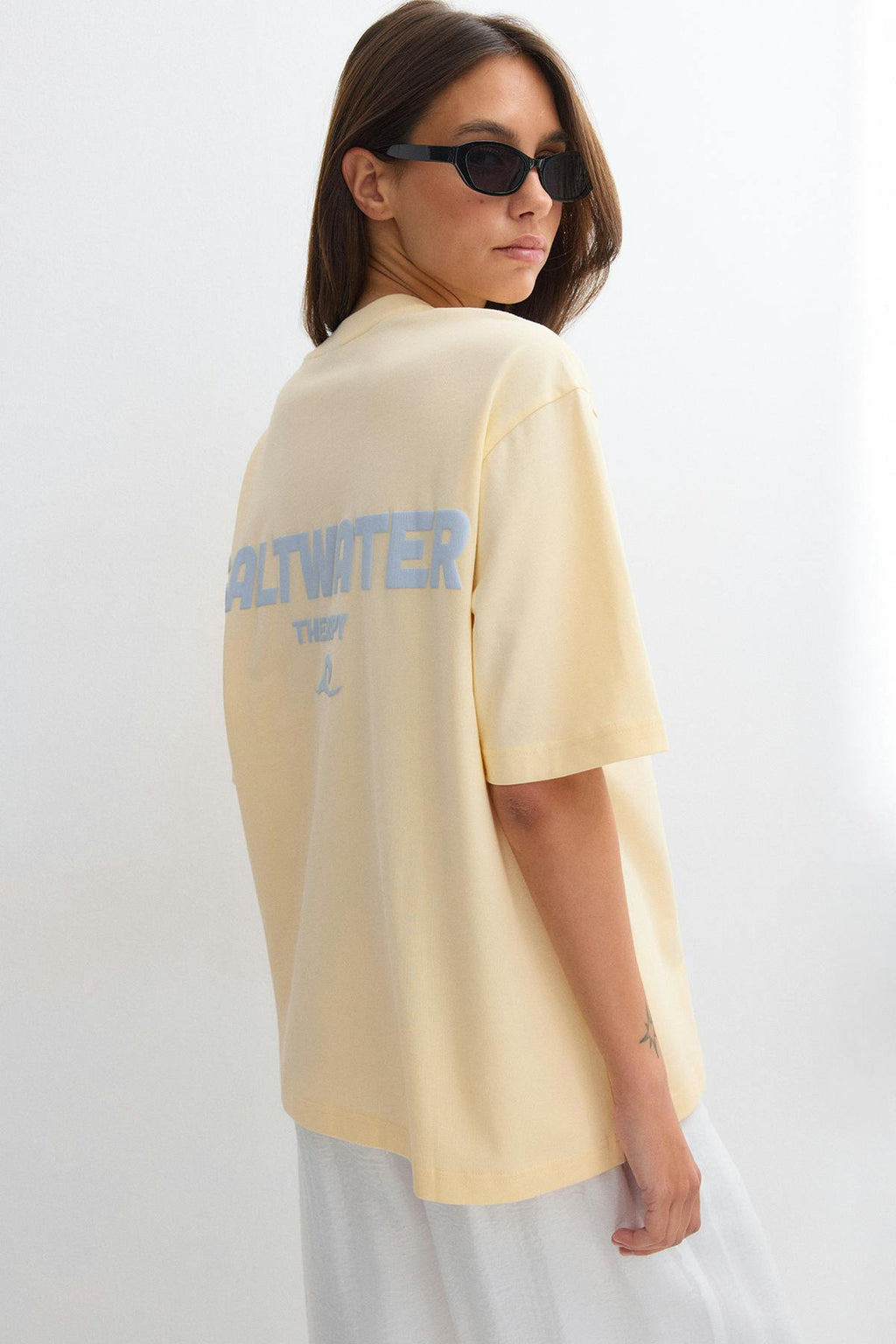 Printed oversized tee