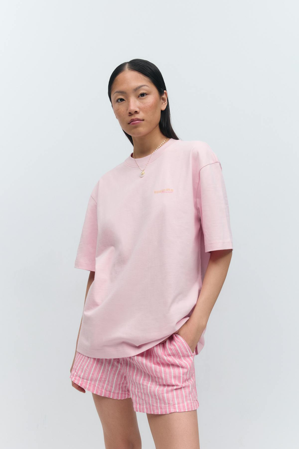Printed oversized tee