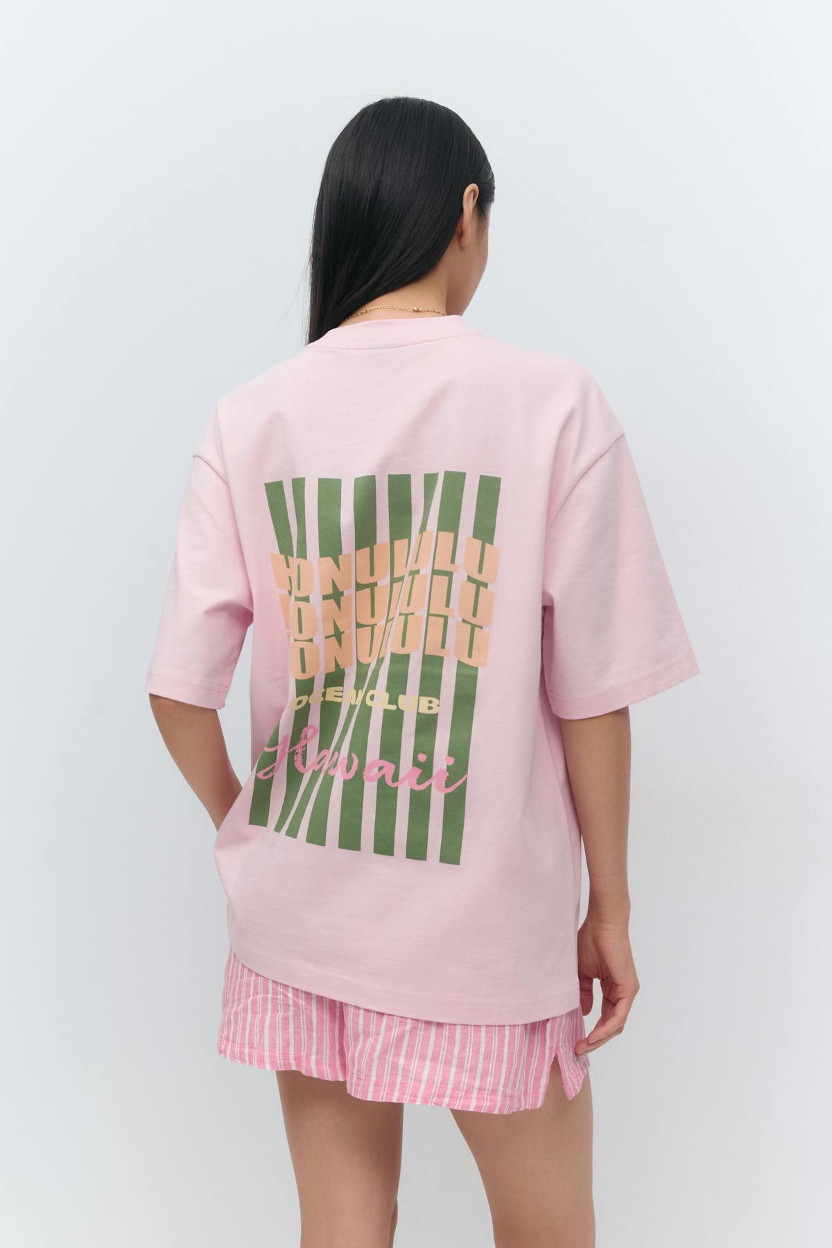 Printed oversized tee