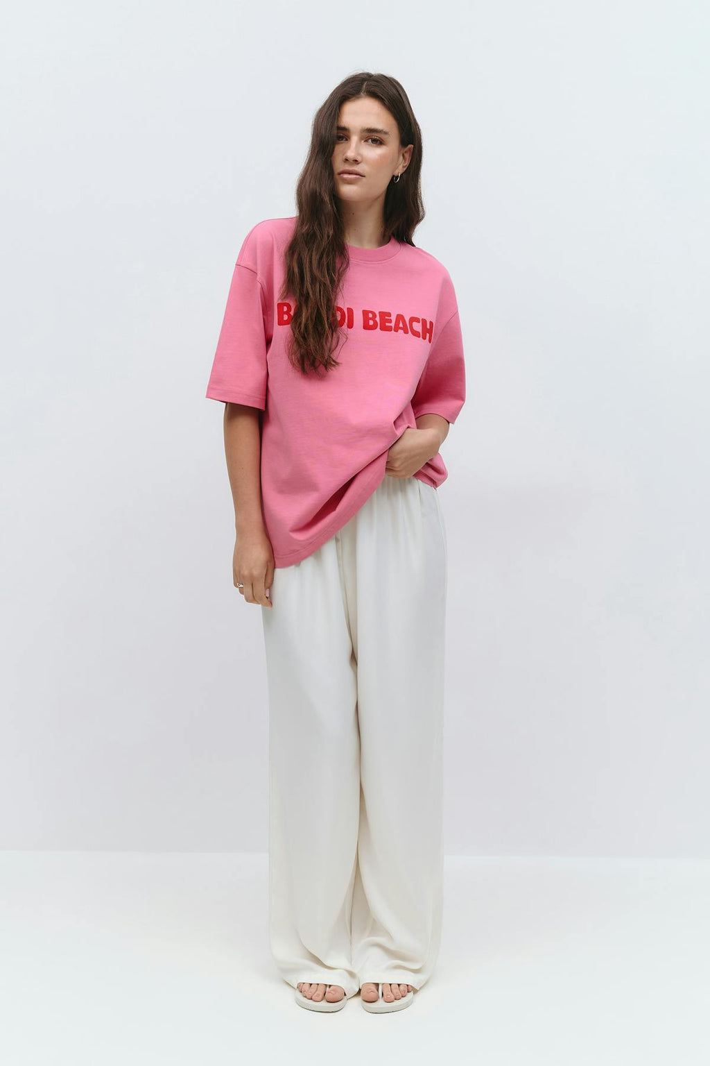 Printed oversized tee