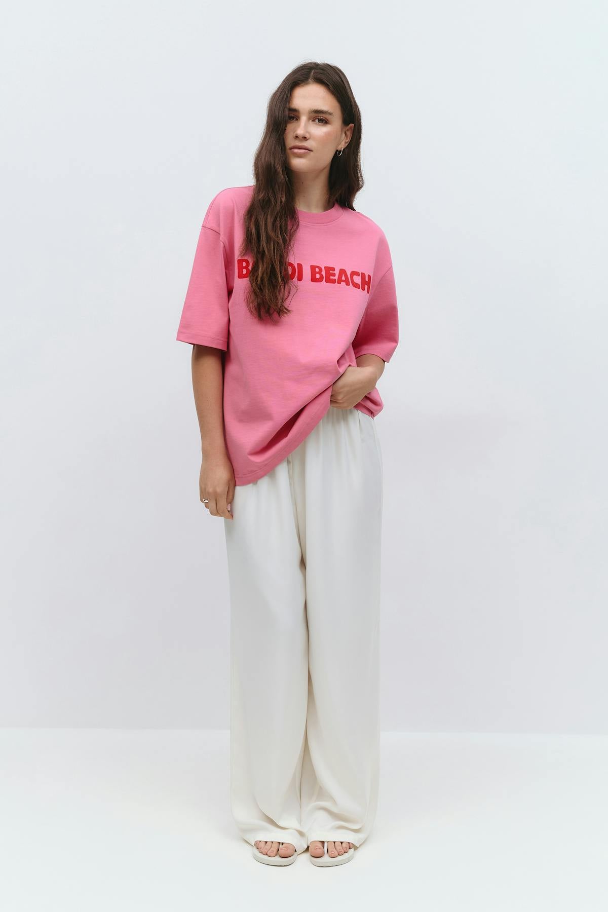Printed oversized tee