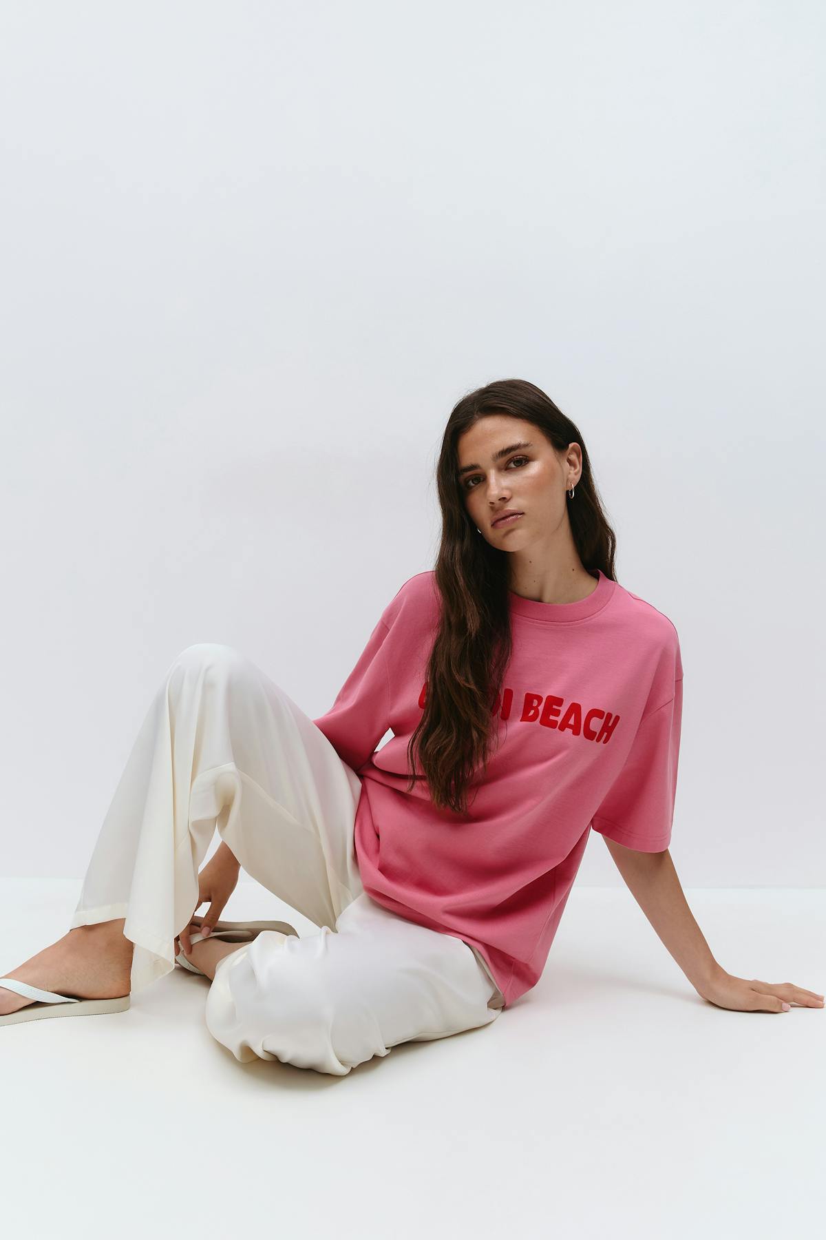 Printed oversized tee