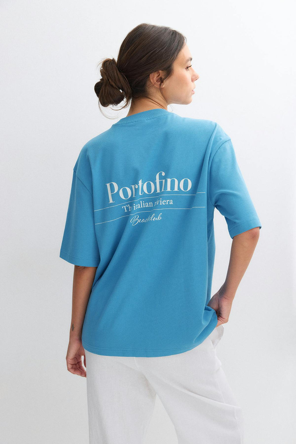 Printed oversized tee