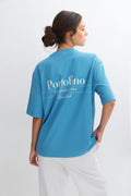 Printed oversized tee