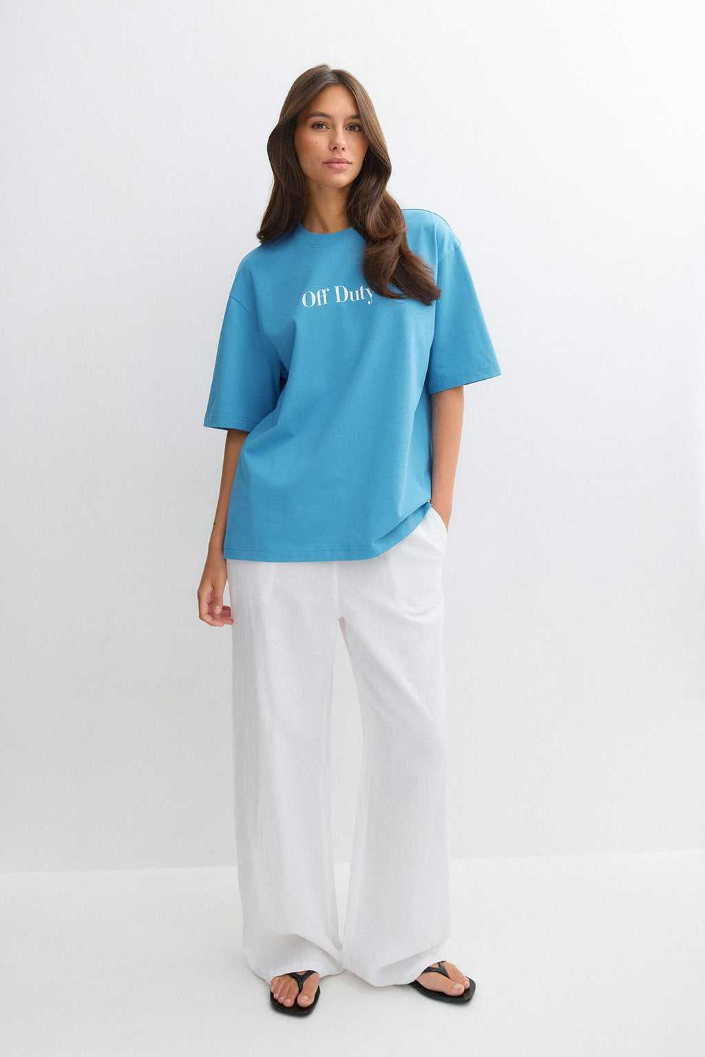 Printed oversized tee