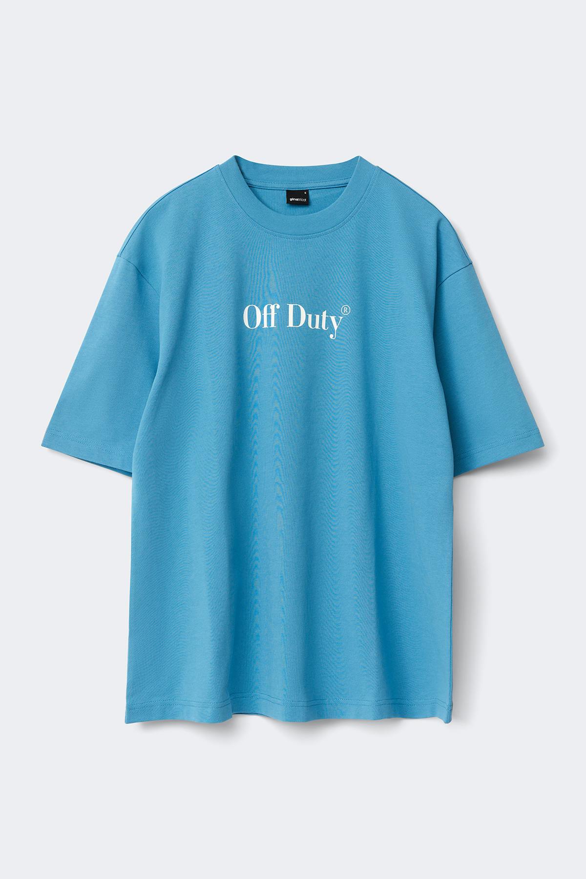 Printed oversized tee