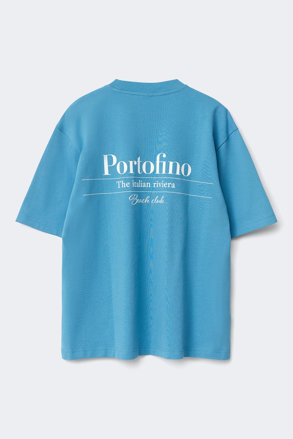Printed oversized tee
