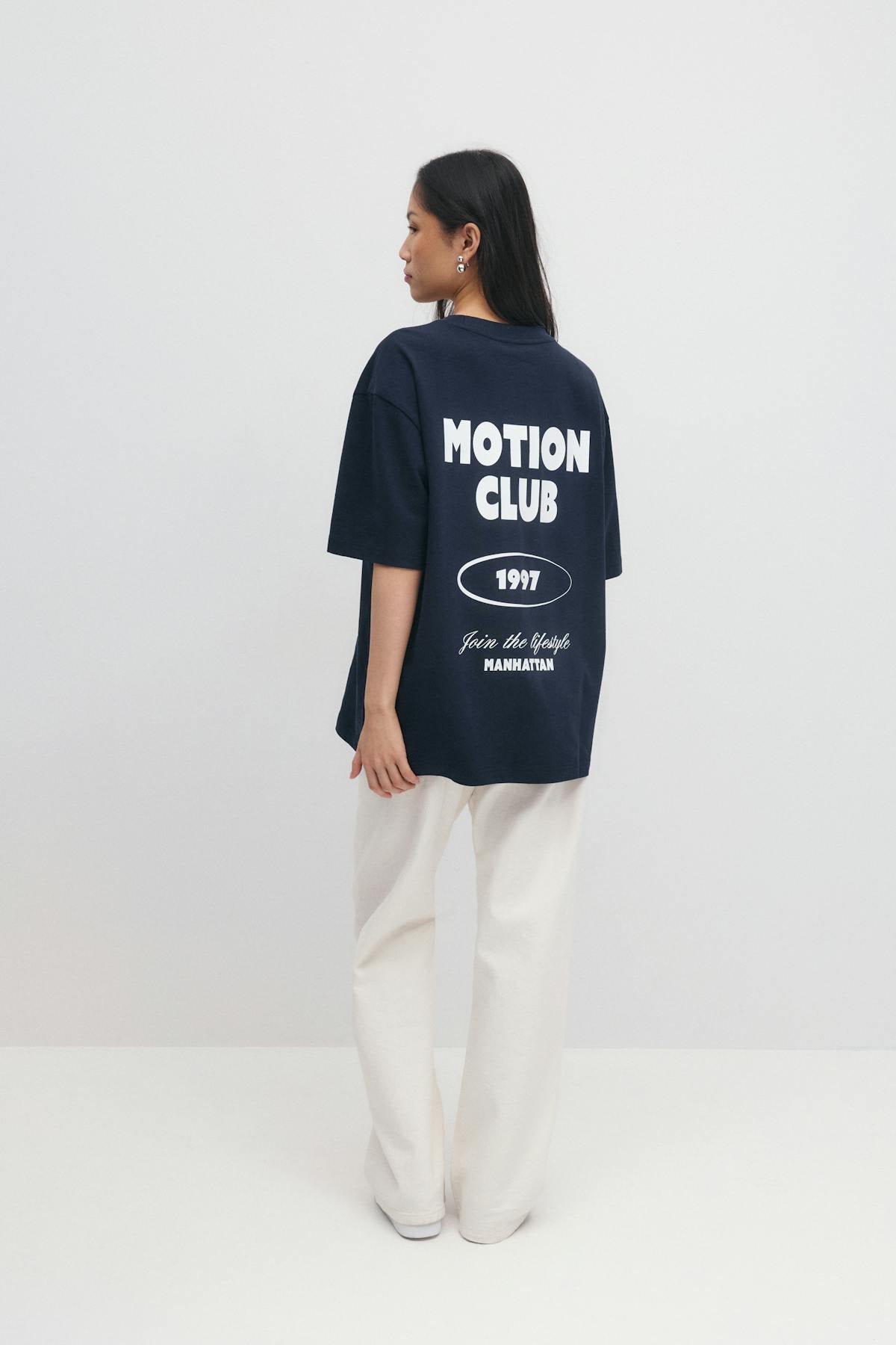Printed oversized tee
