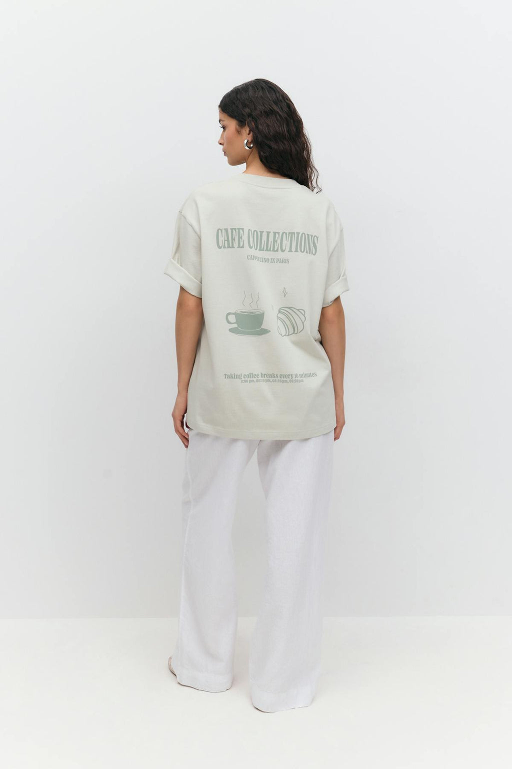 Printed oversized tee