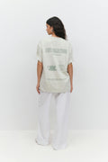 Printed oversized tee