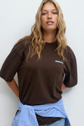 Printed oversized tee