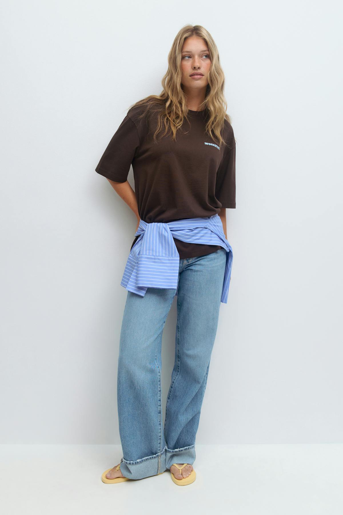 Printed oversized tee