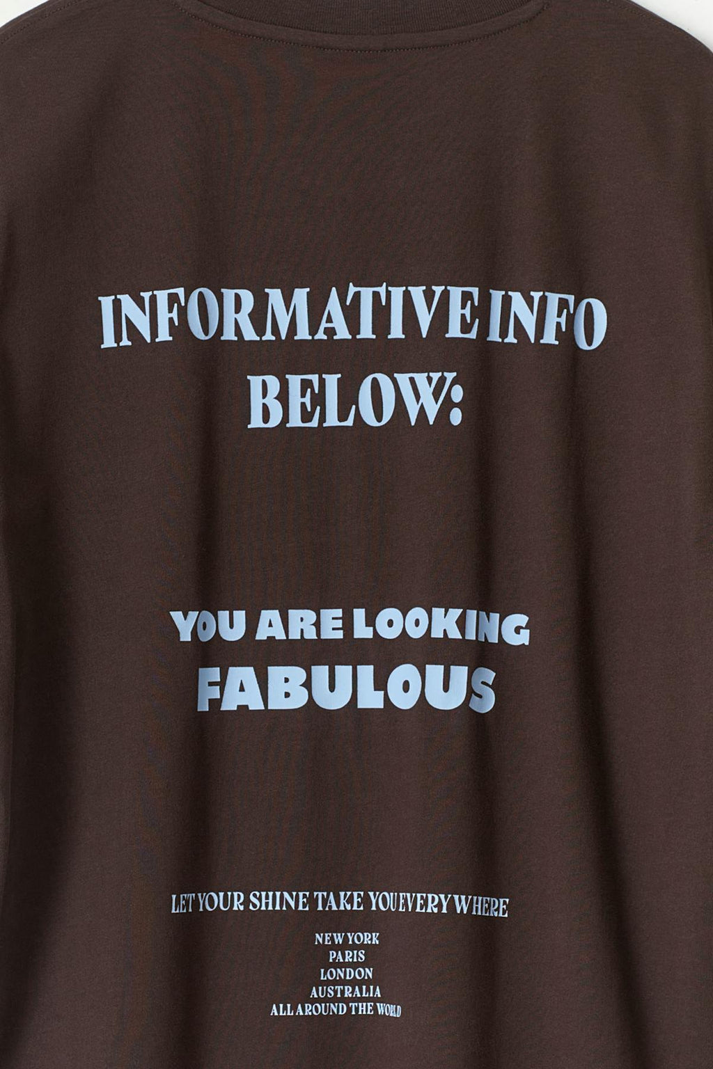Printed oversized tee