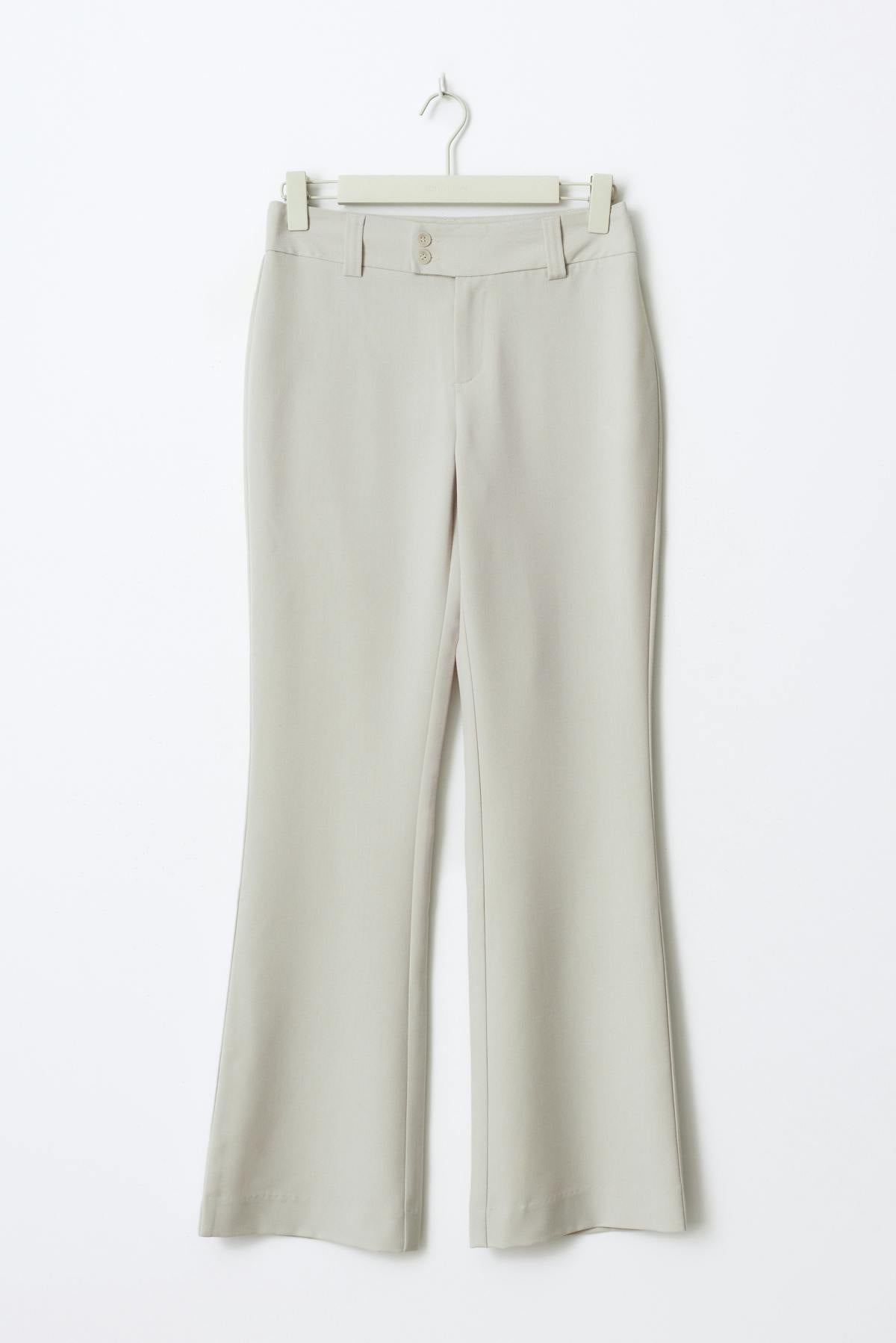 High waist flare trousers