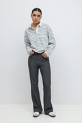 High waist flare trousers