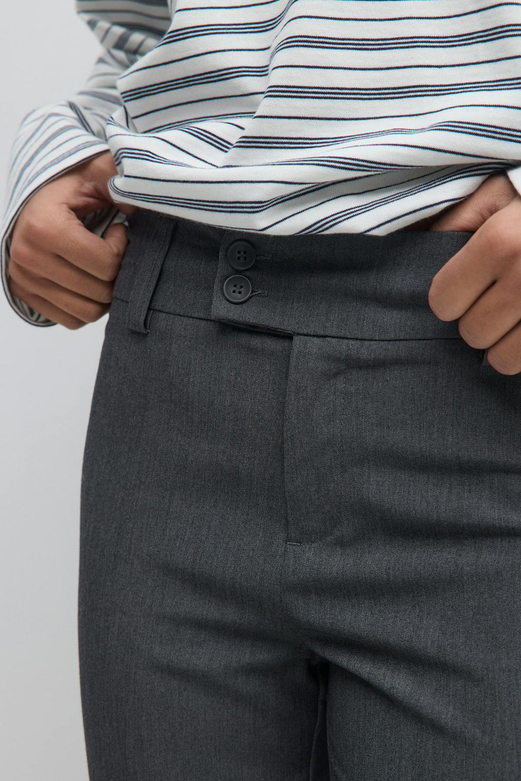 High waist flare trousers