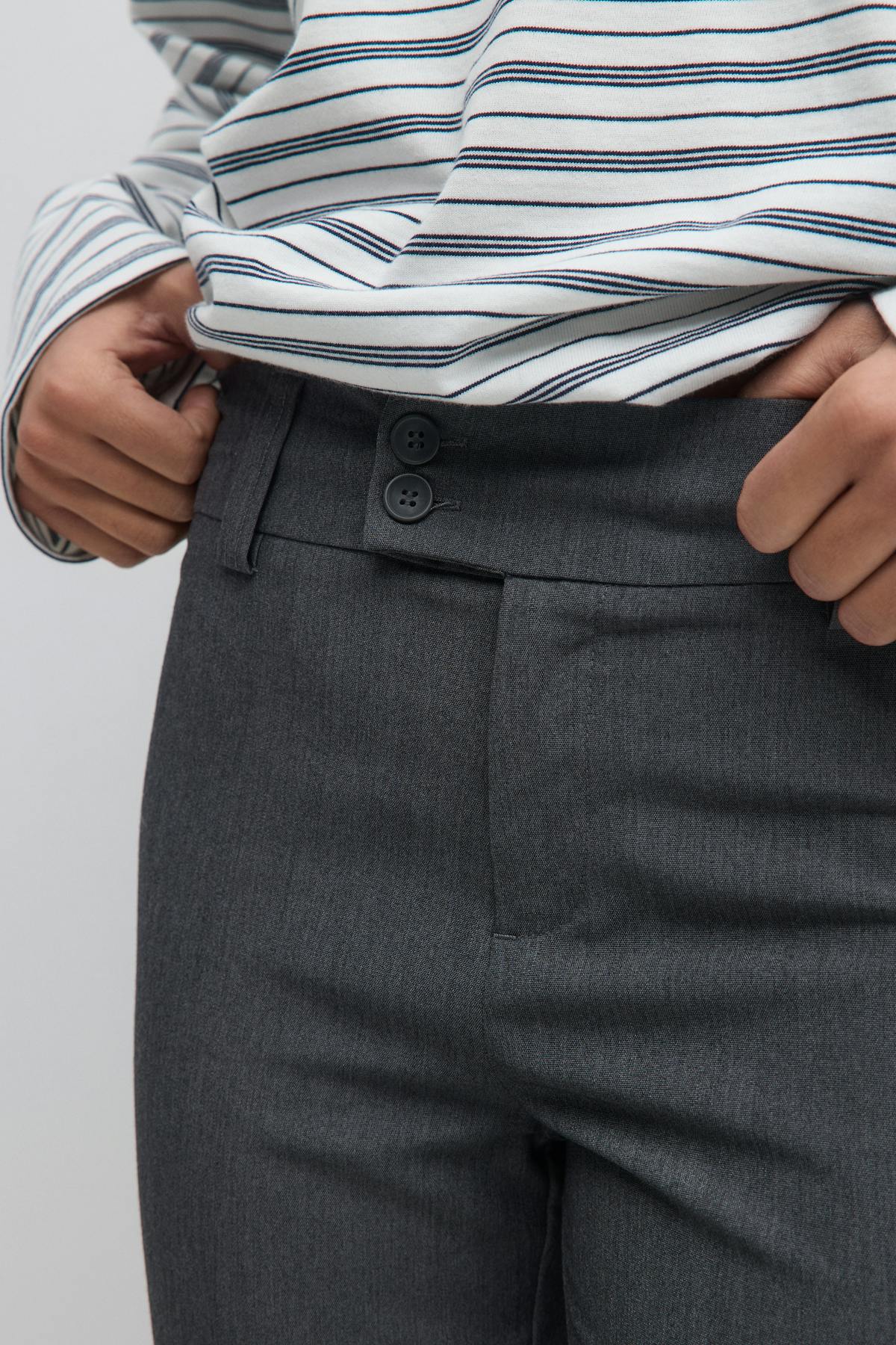 High waist flare trousers