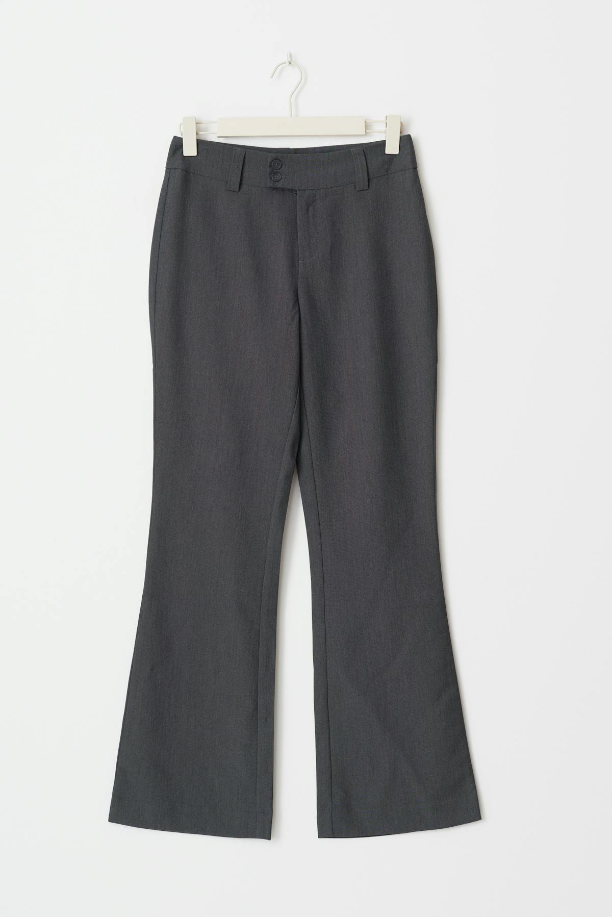 High waist flare trousers