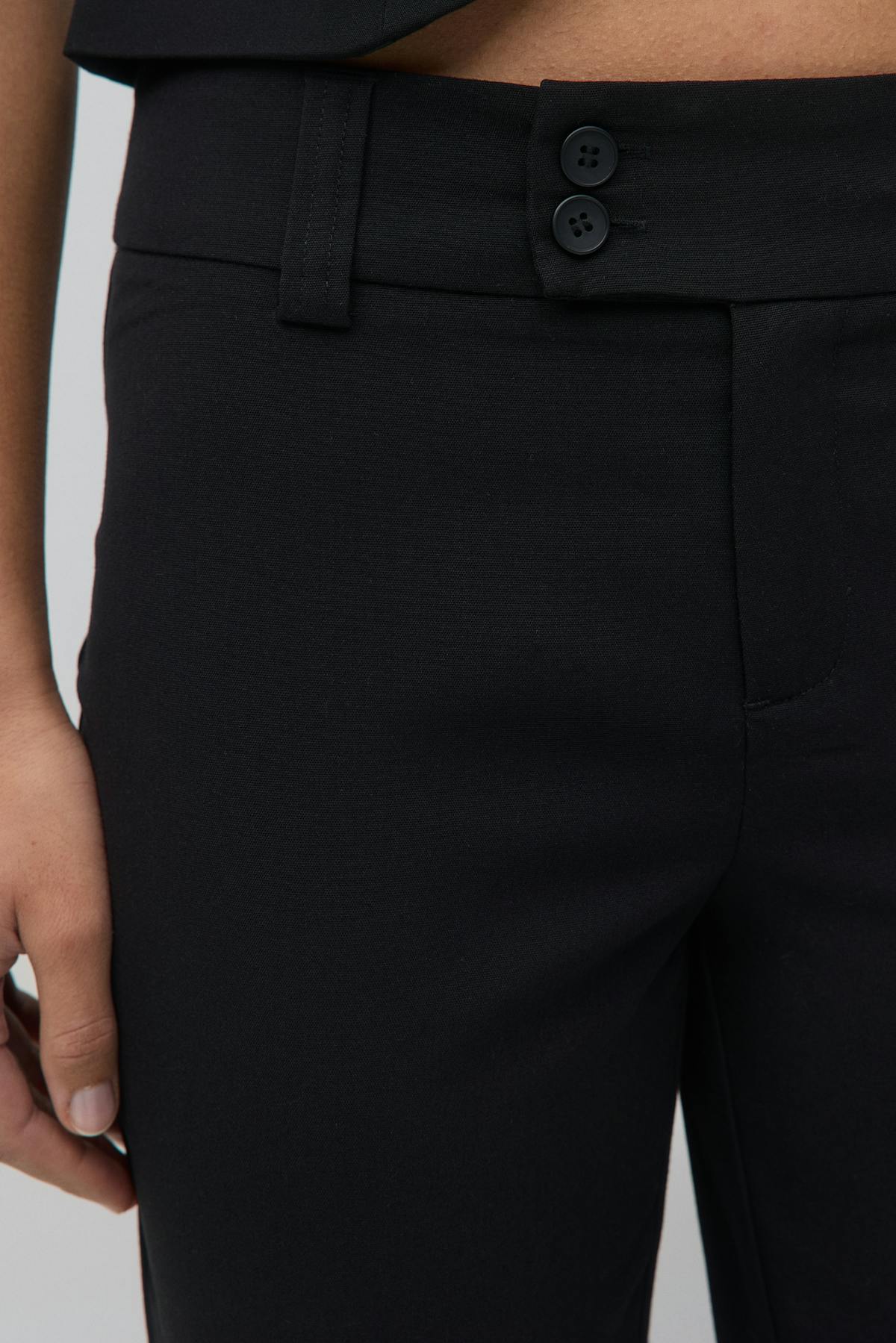 High waist flare trousers