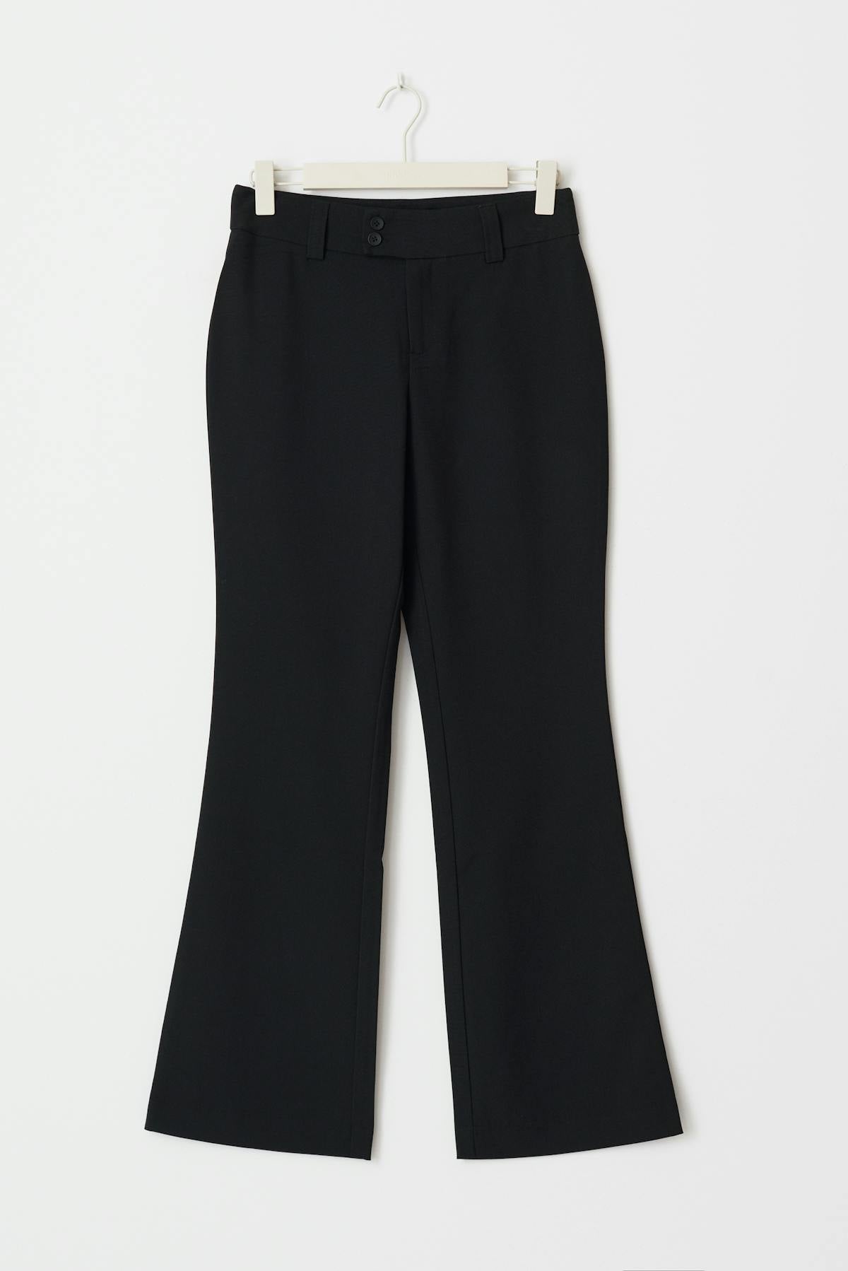 High waist flare trousers