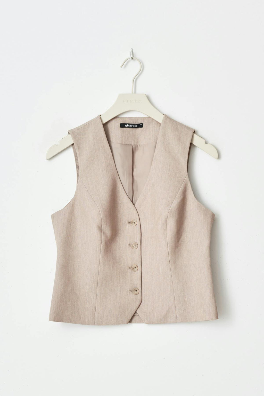 Short v-neck vest