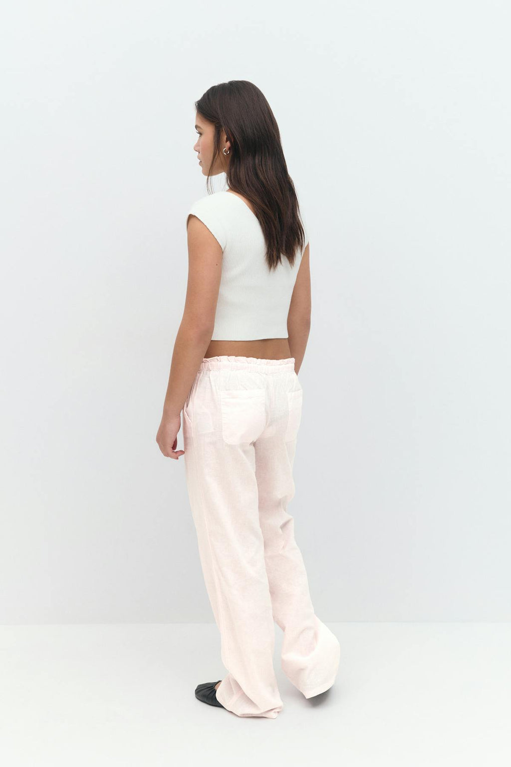 Y linen blend tall trousers