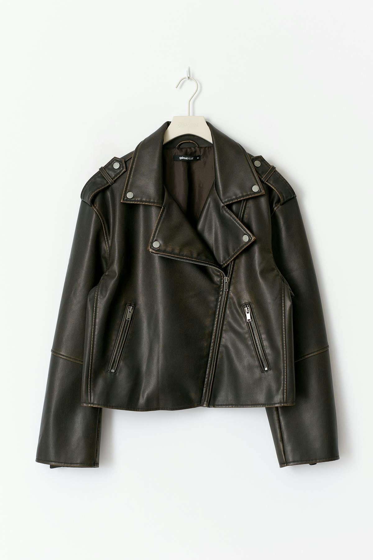 Short pu biker jacket